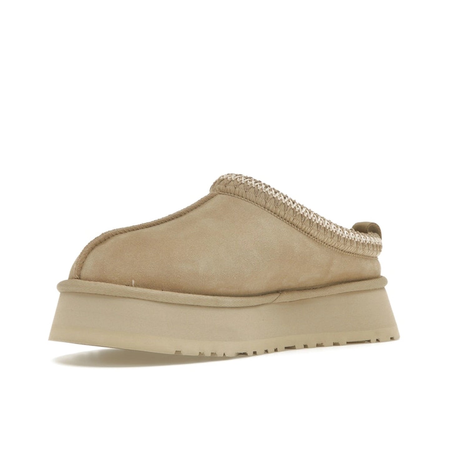 UGG Tazz Slipper Women's, front view, 1122553-MDSD in mustard seed color with cozy lining.