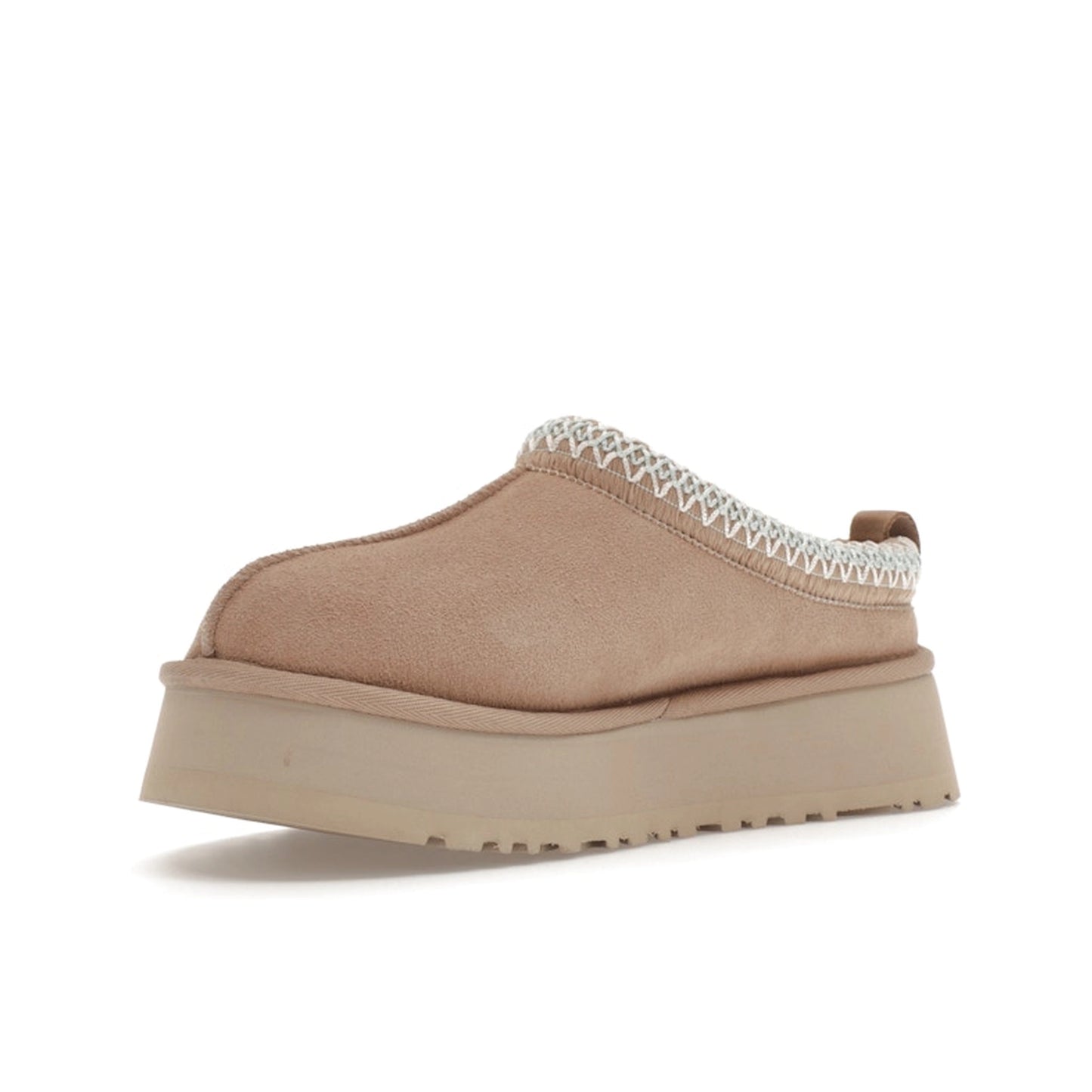 UGG Tazz Slipper in Sand, front view, model 1122553 for women in beige.