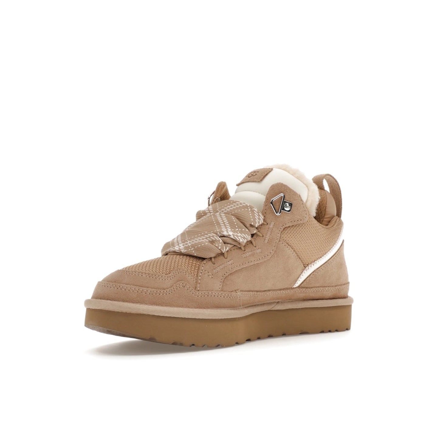 UGG Lowmel Sand Women's slippers, front view, model 1144032-SAN, in soft sand color with plush lining.
