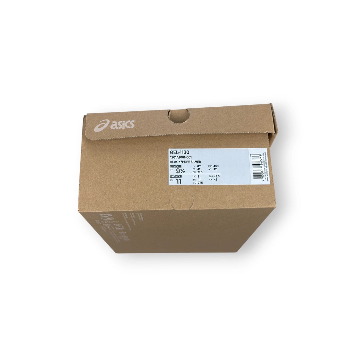 ASICS Gel-1130 Black Pure Silver 1201A906-001 – EU 43.5, brand new with original box