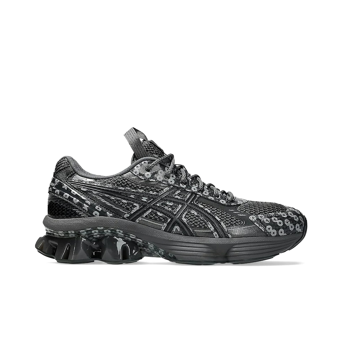ASICS Gel-Kinetic Fluent Kiko Kostadinov in Obsidian Grey and Graphite Grey, textile