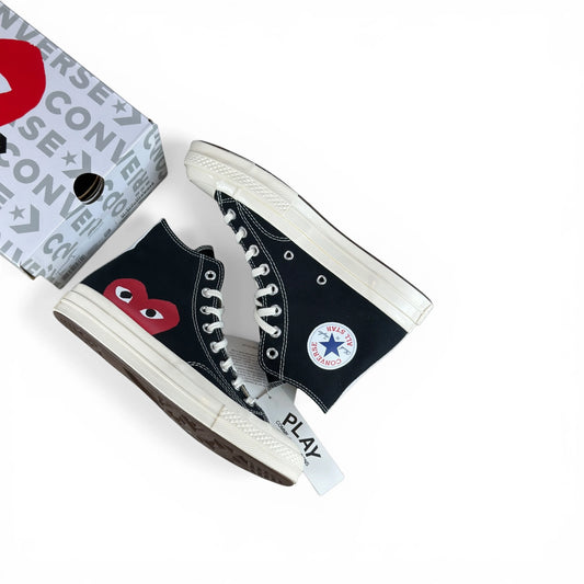 Converse Chuck Taylor All Star 70 Hi Comme des Garcons PLAY Black 150204C – EU 40, brand new with original box