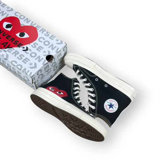 Converse Chuck Taylor All Star 70 Hi Comme des Garcons PLAY Black 150204C – EU 41.5, brand new with original box