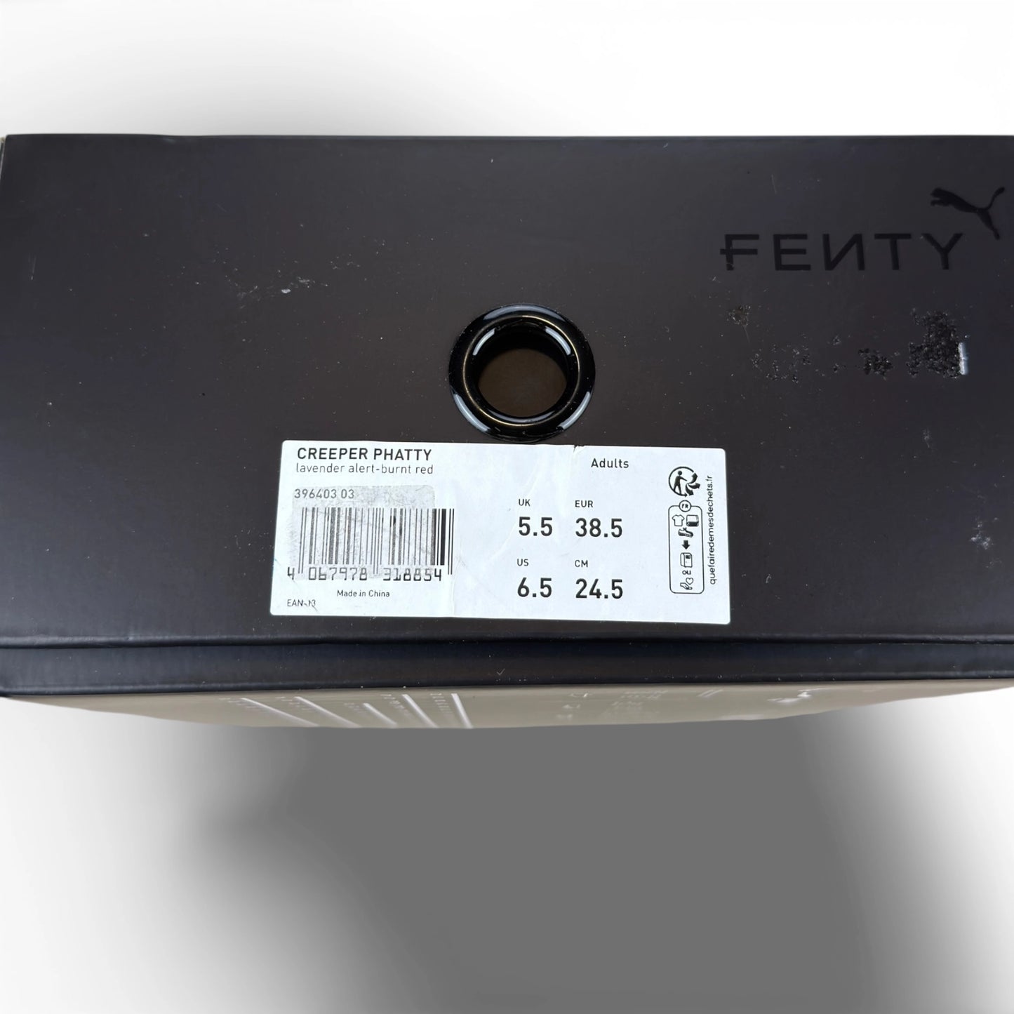 Puma Creeper Phatty Rihanna Fenty Lavender Alert – size EU 38.5, brand new with original box