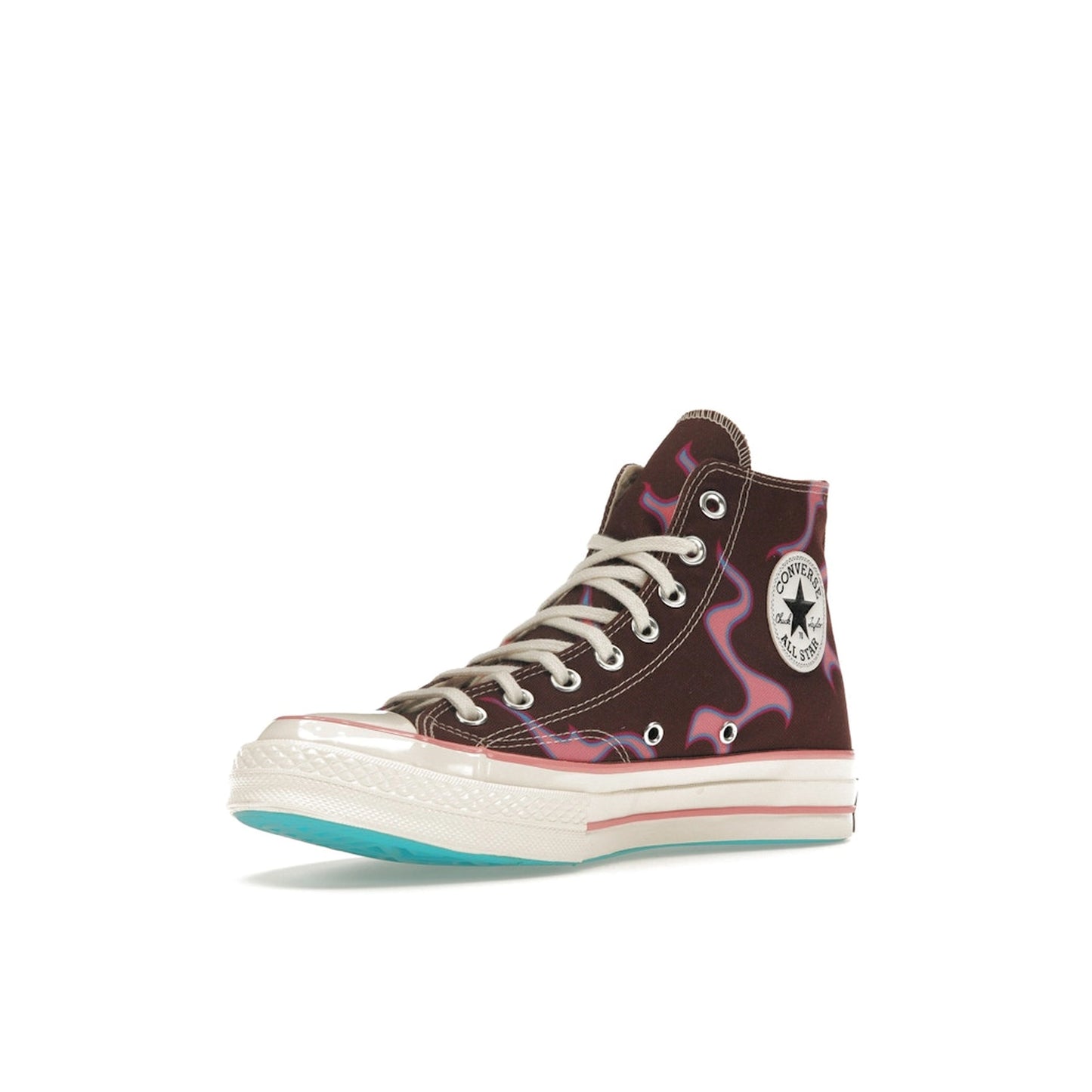 Converse Chuck Taylor All Star 70 Hi Golf Le Fleur sneakers, front view, model A08646C, flame paprika.