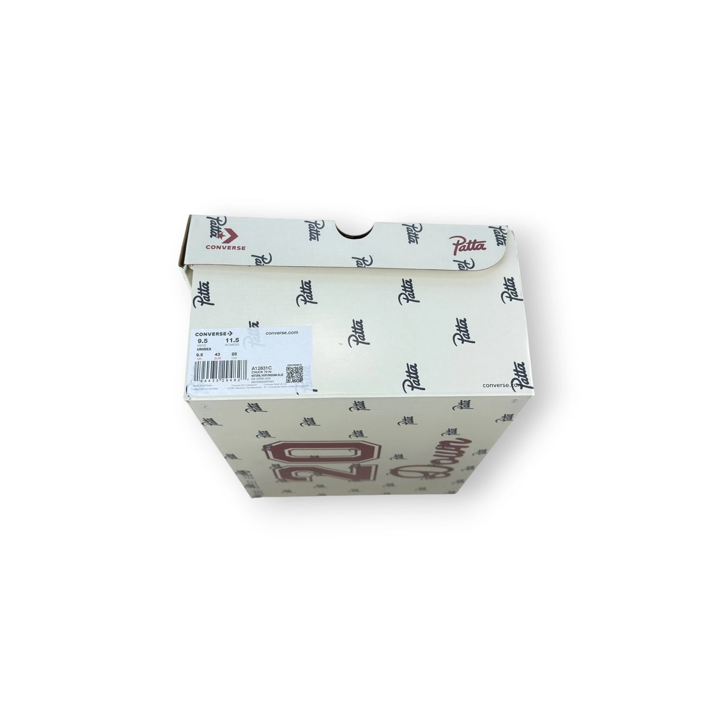 Converse Chuck 70 Hi Patta Mini Logo Pack Natural Ivory A12831C – EU 43, brand new with original box
