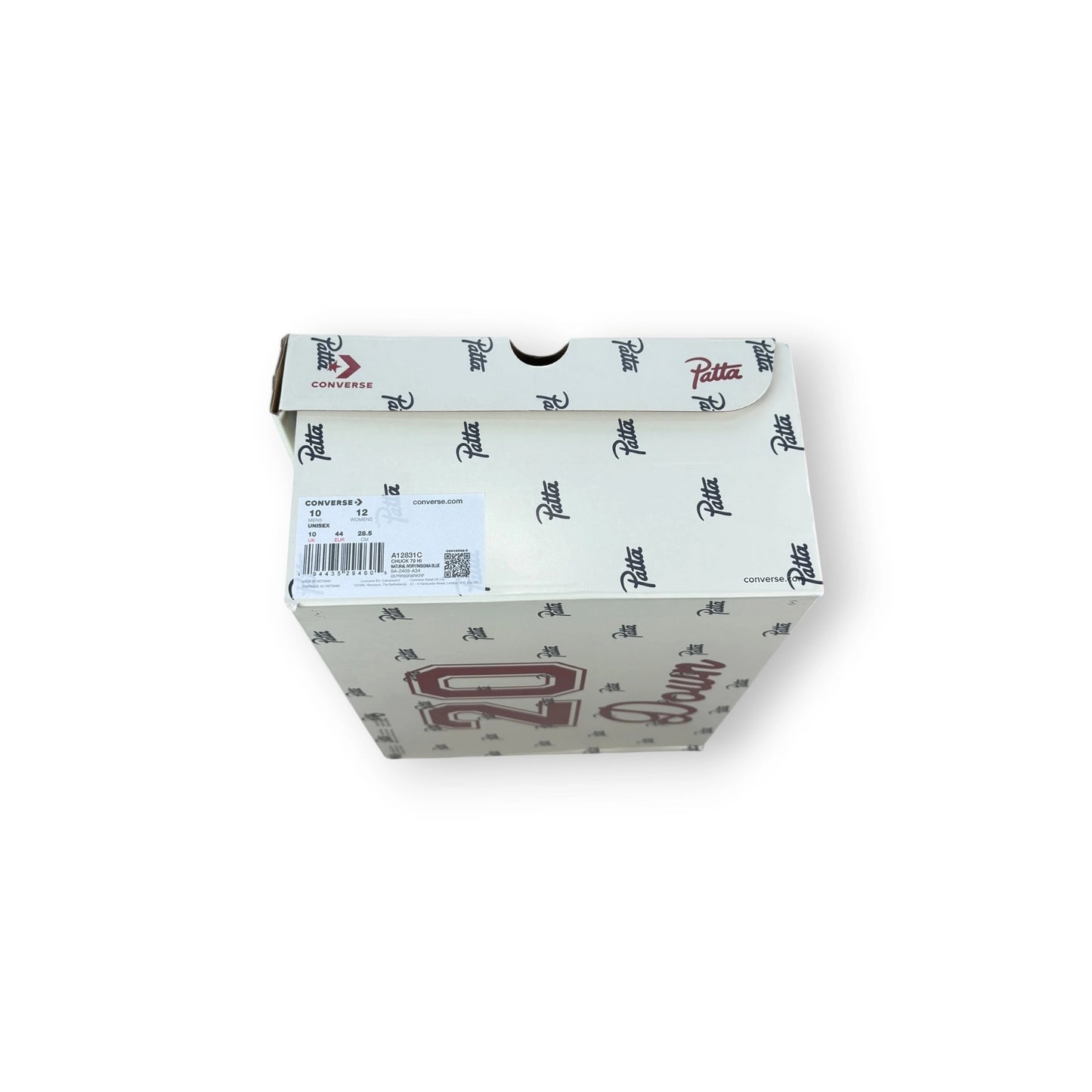 Converse Chuck 70 Hi Patta Mini Logo Pack Natural Ivory A12831C – EU 44, brand new with original box