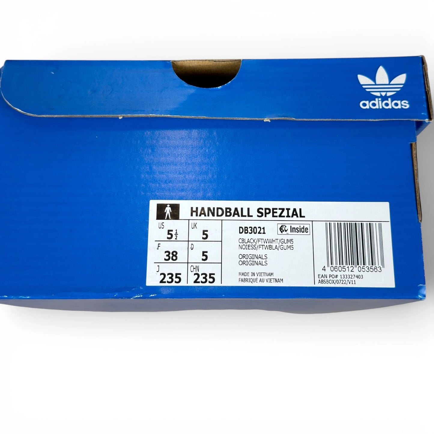 adidas Handball Spezial Black Gum – size EU 38, brand new with original box