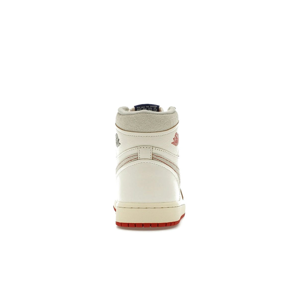 Jordan 1 Retro High Women's in Sail, Cinnabar and Light Bone leather – image 4 of 4