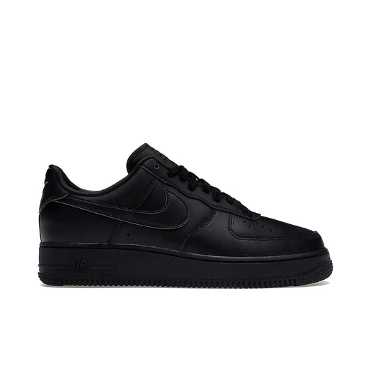 Nike Air Force 1 Low '07 Fresh Black Anthracite: black and anthracite leather shoe