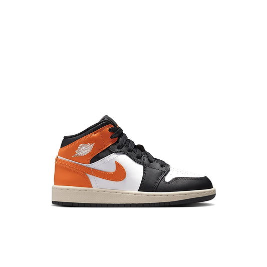 Jordan 1 Mid Black Toe Starfish (GS)