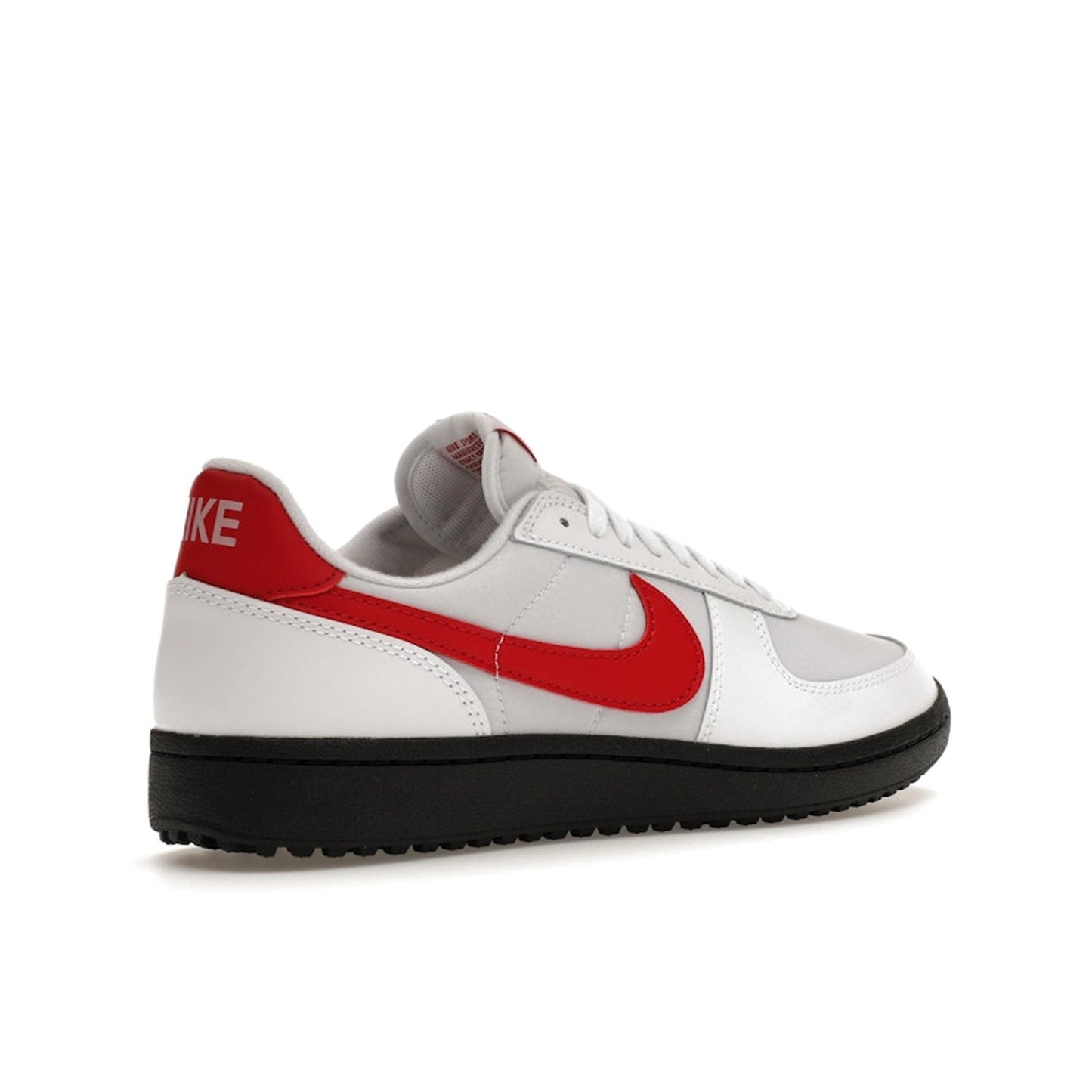 Nike Field General '82 SP sneakers, back view, model FQ8762-100, in white and varsity red.