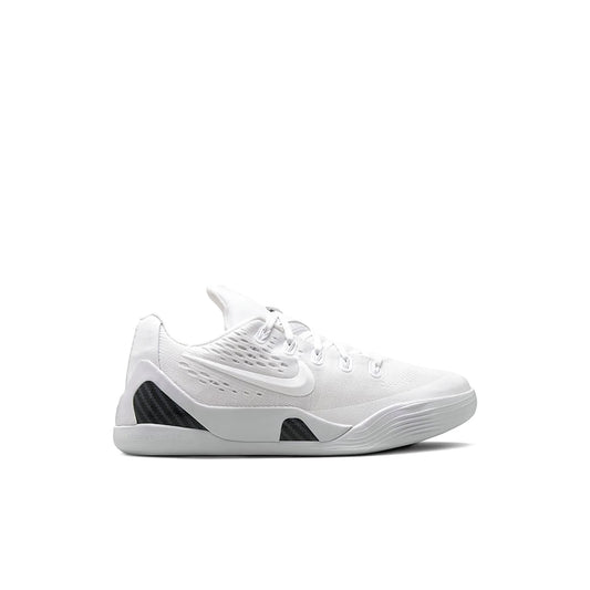 Nike Kobe 9 Elite Protro Halo kids shoe in all‑white leather