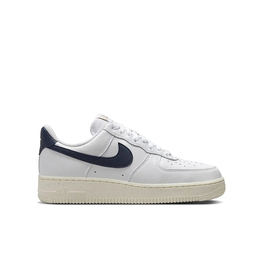 Nike Air Force 1 Low '07 Olympic women’s sneaker in white, obsidian and pale ivory leather