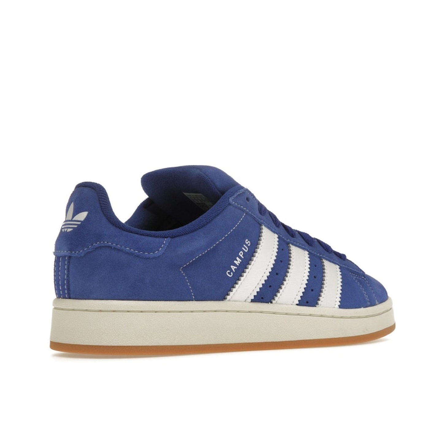 Adidas Campus 00s, top view, unisex model H03471, Semi Lucid Blue with Cloud White, chunky sole.