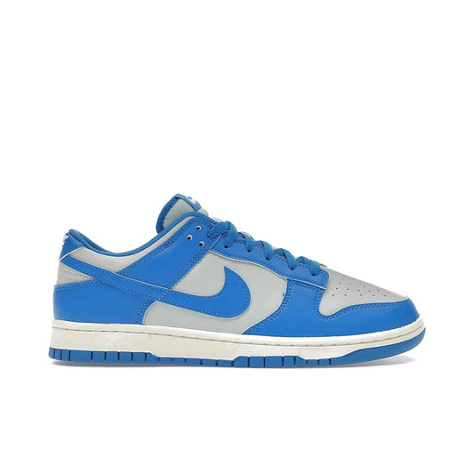 Nike Dunk Low Detroit Lions men's leather sneaker in light silver, light photo blue and sail