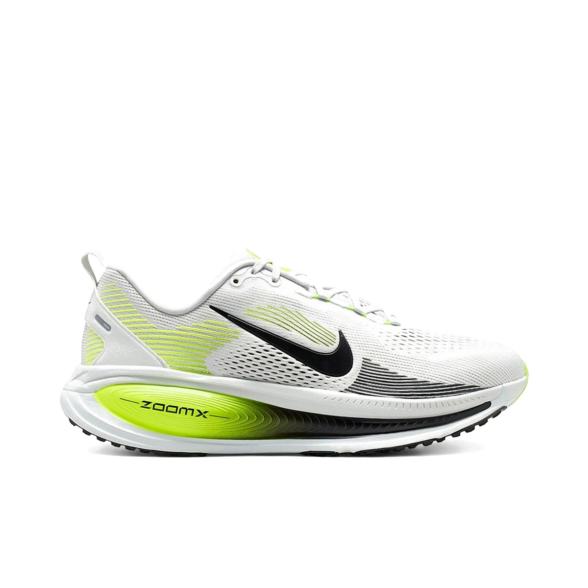 Nike Vomero 18 in Photon Dust, Volt, Black textile sneakers
