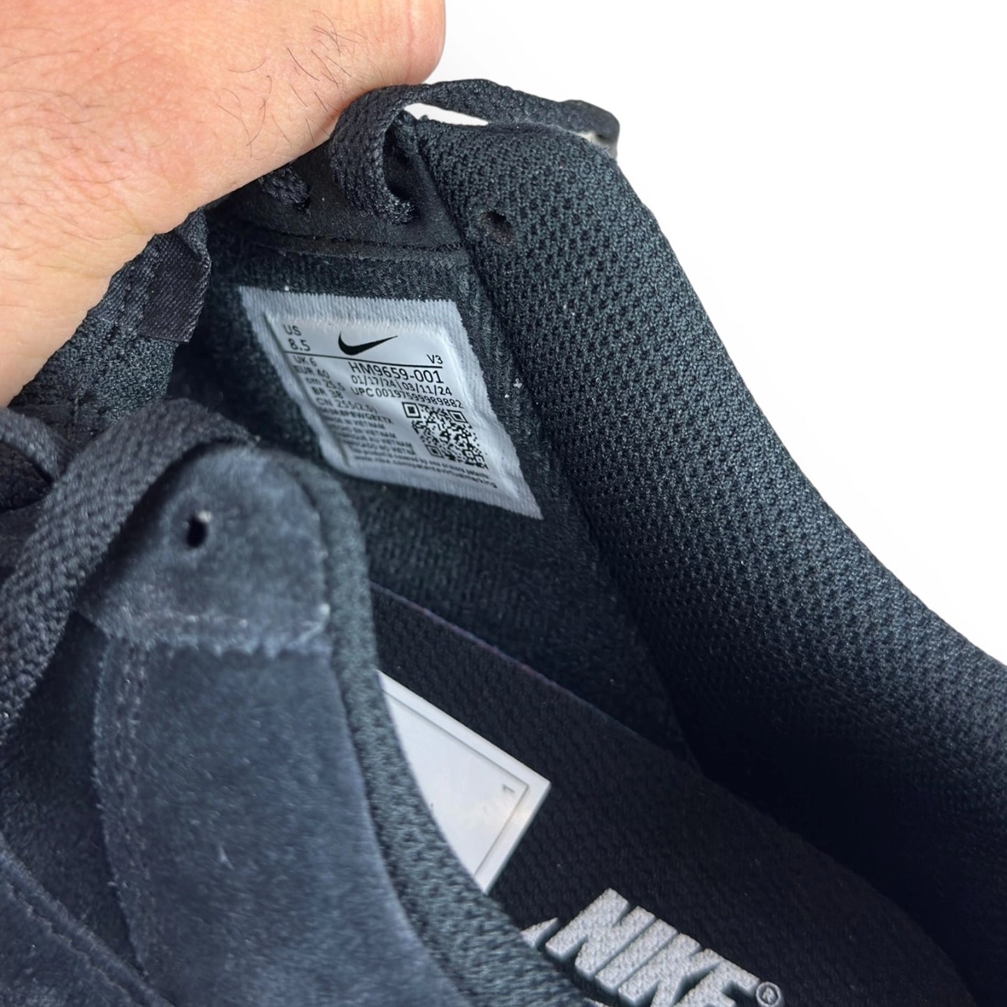 Nike Air Force 1 Low ‘07 Triple Black Suede (Women’s) HM9659-001 – EU 40, brand new with original box