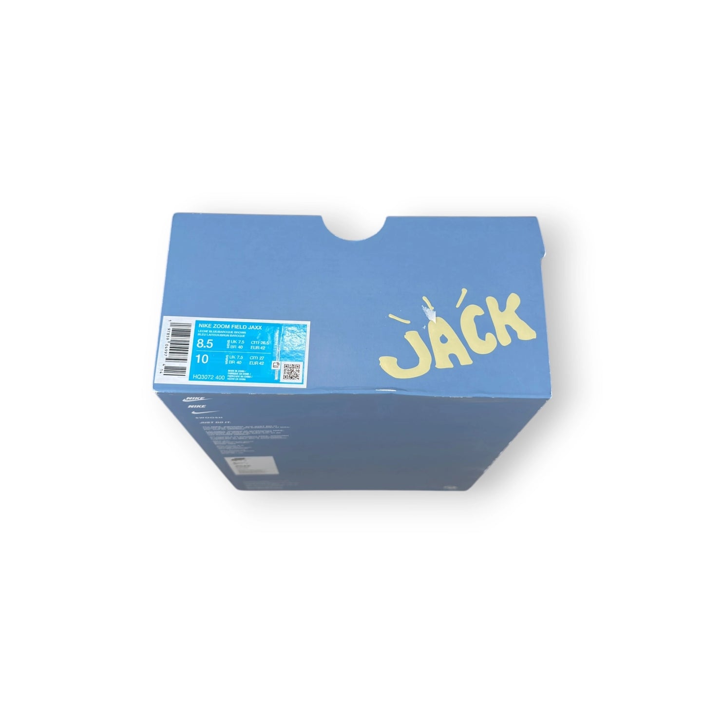 Nike Zoom Field Jaxx Travis Scott Leche Blue HQ3072-400 – EU 42, brand new with cut outlet box