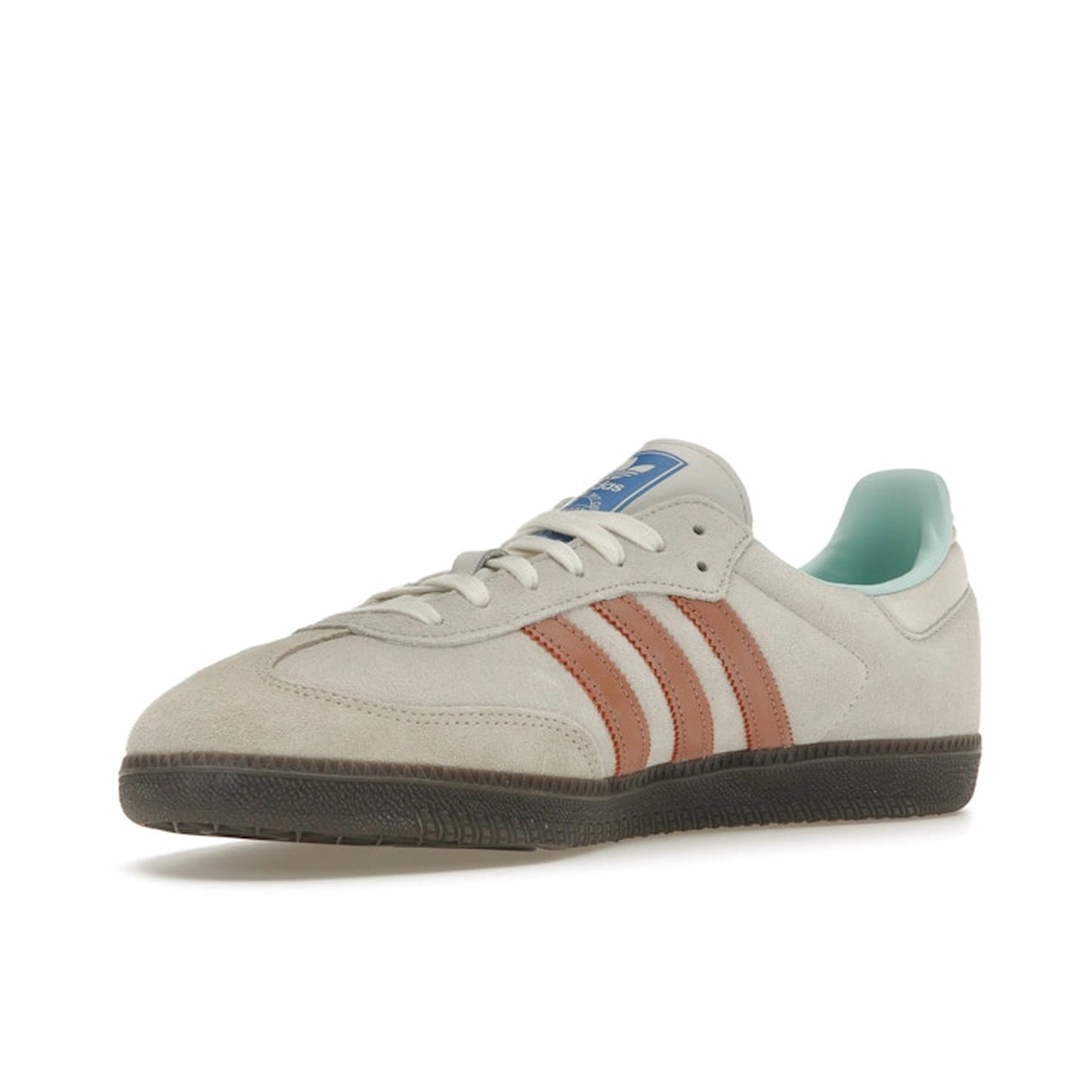 Adidas Samba OG sneakers, front view, model ID2047, clay strata color with classic design.