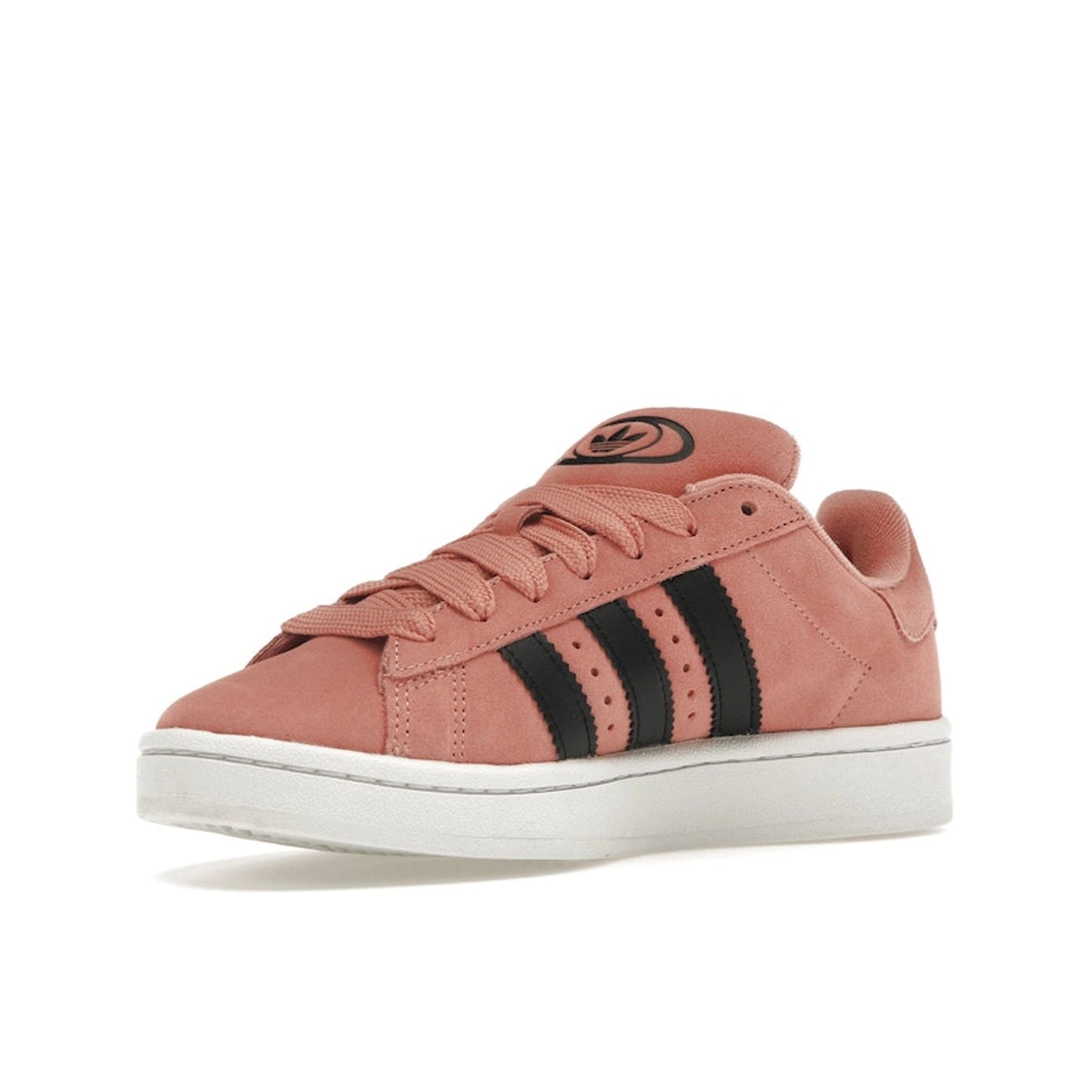adidas Campus 00s Women’s sneakers, front view, in wonder clay with soft suede upper.