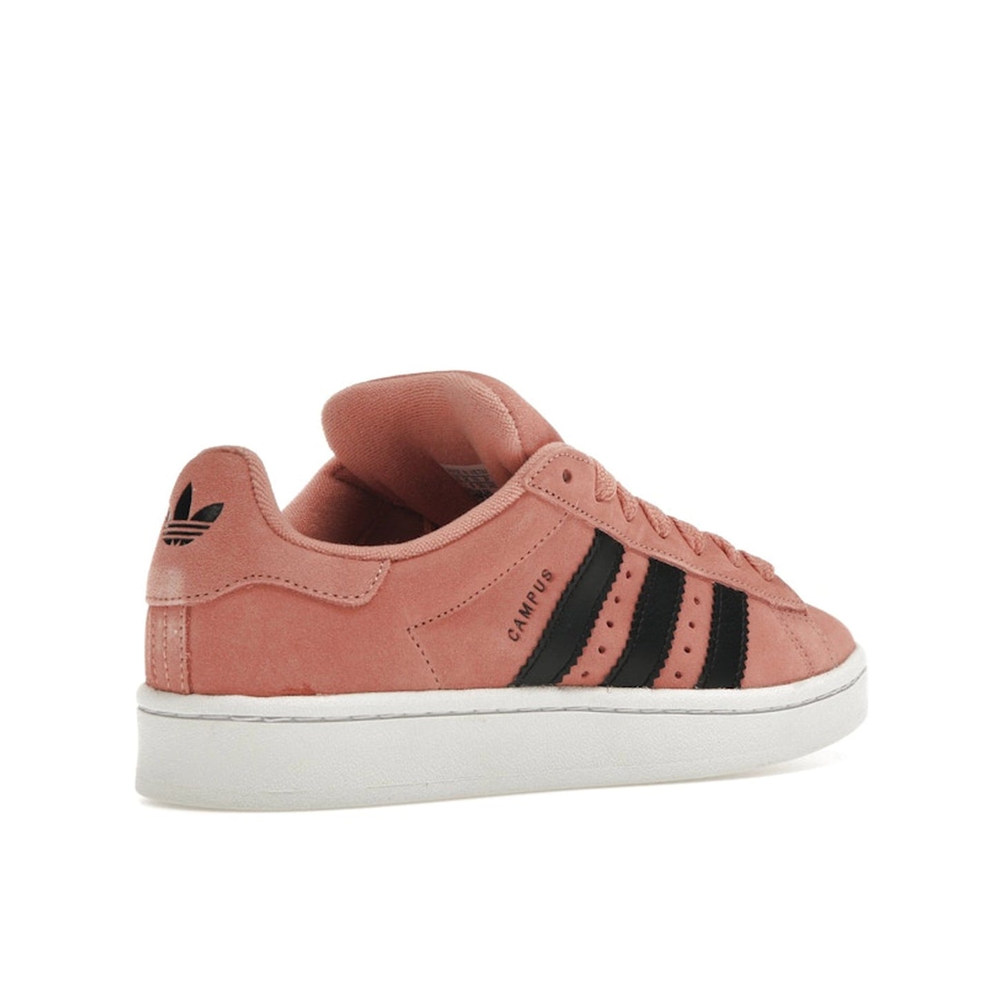adidas Campus 00s Women’s sneakers, back view, in wonder clay with soft suede upper.