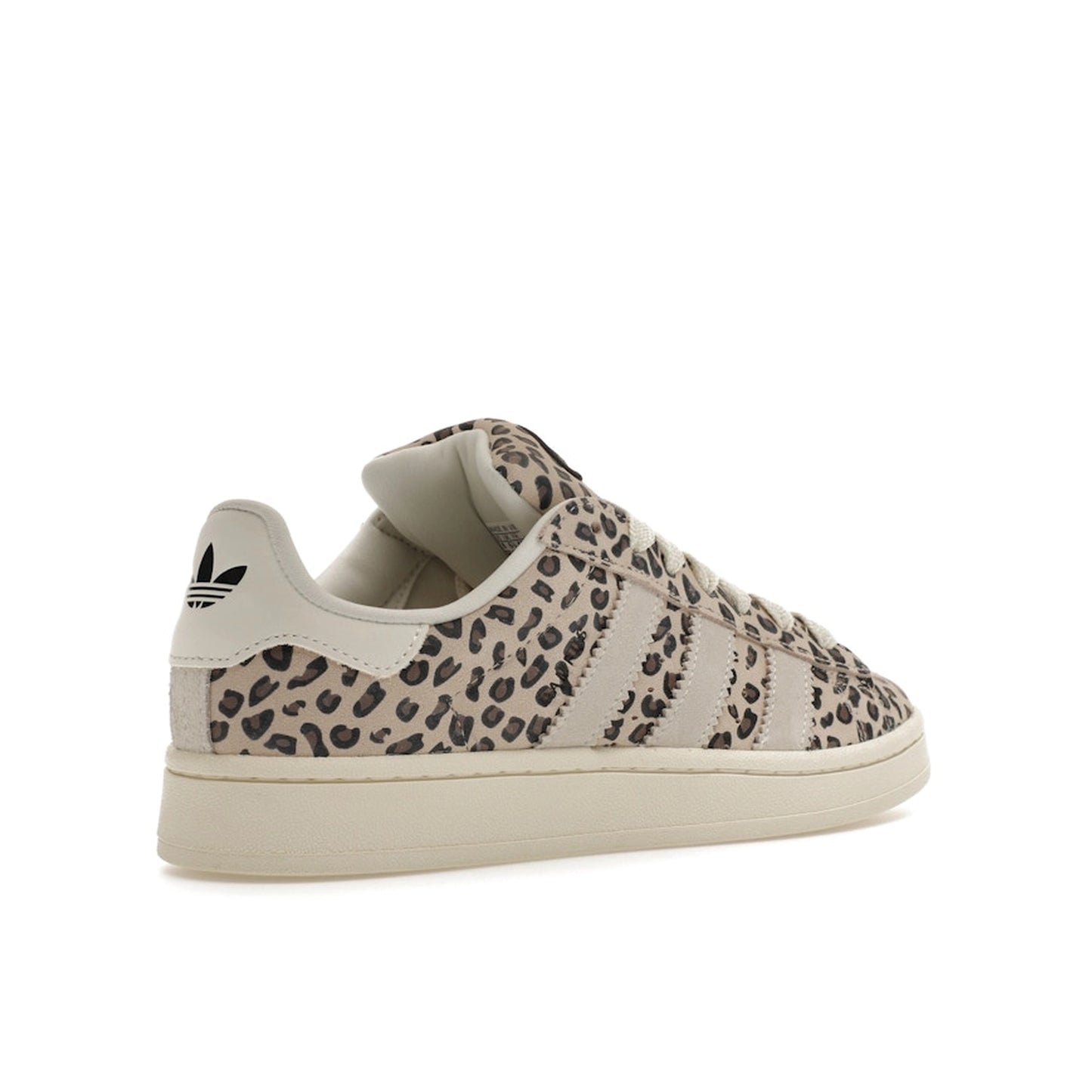 Adidas Campus 00s Leopard Women's sneakers, back view, model ID7041, leopard print.