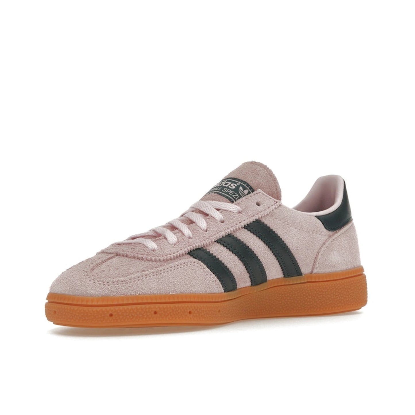 Adidas Handball Spezial Women's sneakers, front view, model IF6561, clear pink with arctic night.