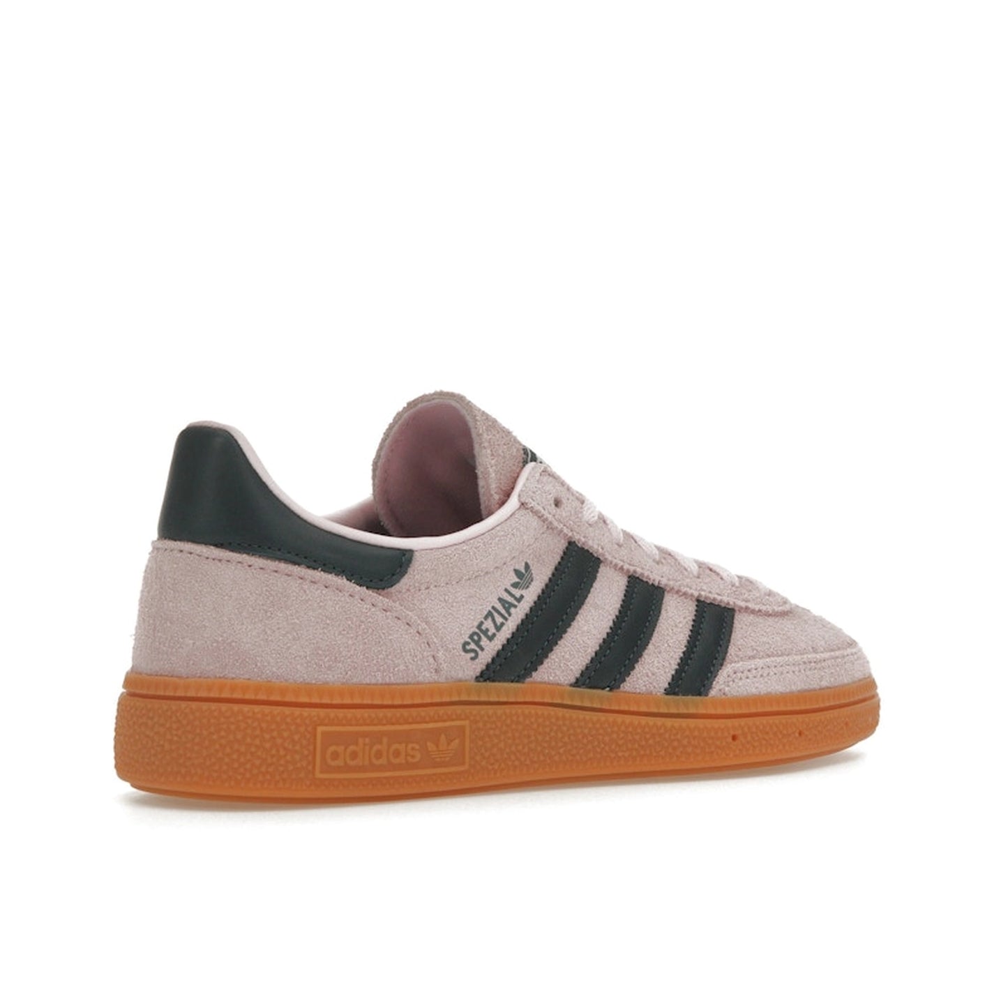 Adidas Handball Spezial Women's sneakers, back view, model IF6561, clear pink with arctic night.