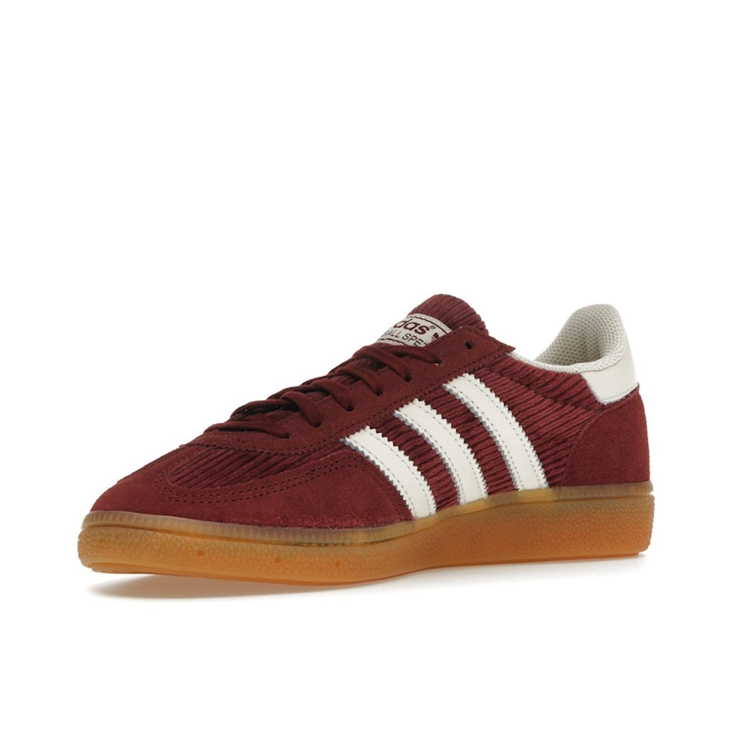 Adidas Handball Spezial Shadow Red Women's sneakers, front view, model IG1978, in red velvet effect.