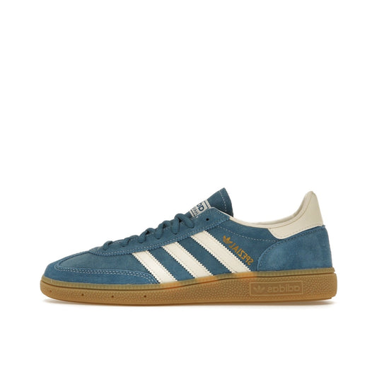 Adidas Handball Spezial sneakers, side view, model IG6194, core blue, cream white, gum sole.