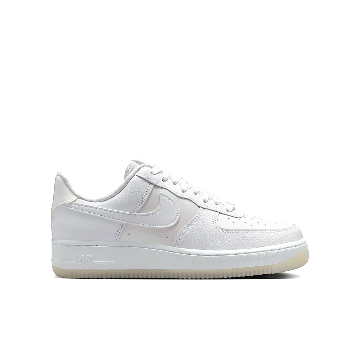 Nike Air Force 1 Low '07 women's shoe in white with multicolor ghost accents