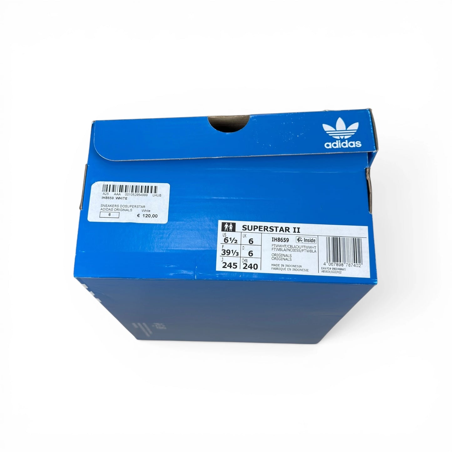 adidas Superstar II White Black IH8659 – EU 39 1/3, brand new with original box