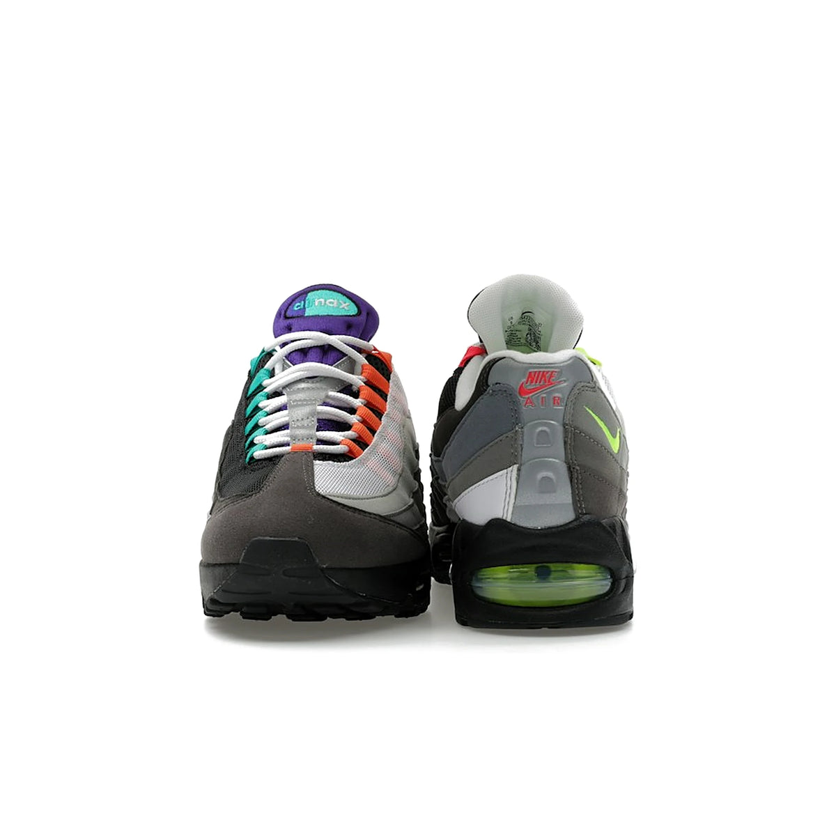 Nike Air Max 95 Premium Greedy in black and volt‑safety orange leather – image 4 of 4