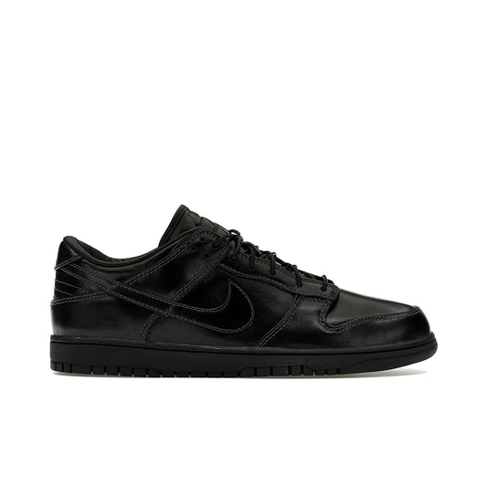 Nike Dunk Low Retro Premium men's sneaker in all‑black leather
