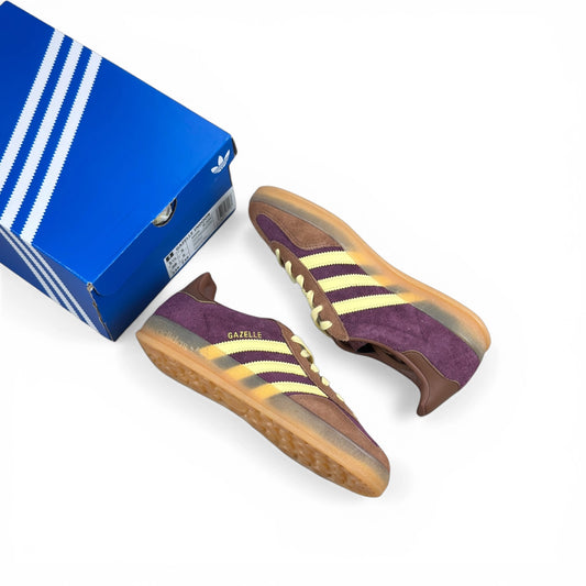 adidas Gazelle Indoor Maroon Almost Yellow JI0324 – EU 38, brand new with original box