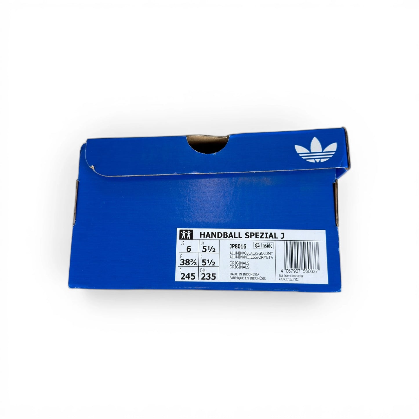 adidas Originals Handball Spezial Junior Grey White Gum (Junior) JP8016 – EU 38 2/3, brand new with original box