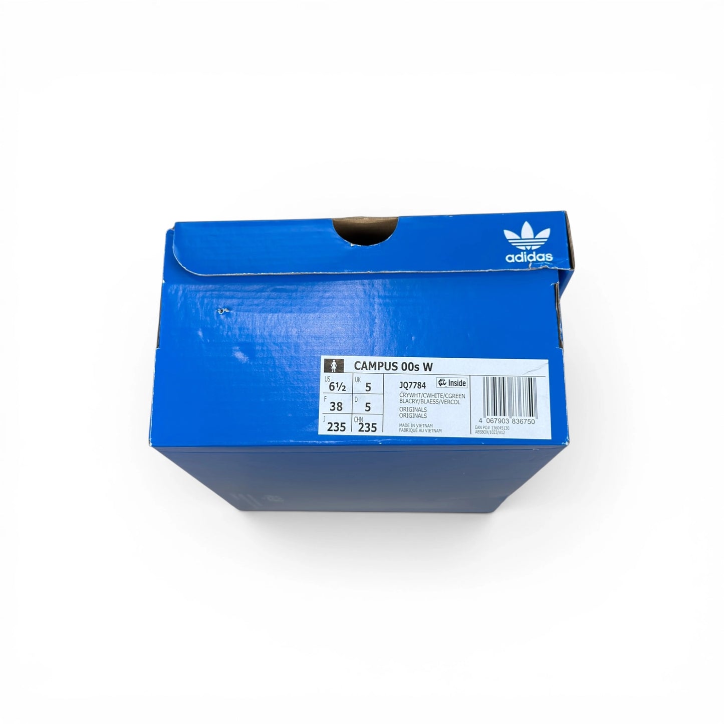 adidas Campus 00s Crystal White Collegiate Green (Women’s) JQ7784 – EU 38, brand new with original box