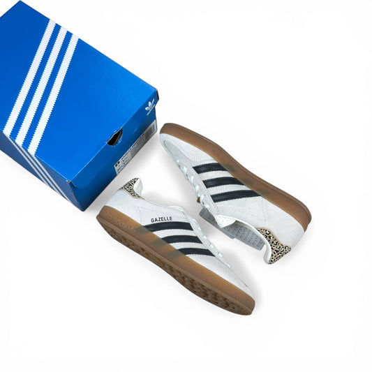 adidas Gazelle Indoor Cloud White Black Leopard (Women’s) JR1415 – EU 38 2/3, brand new with original box
