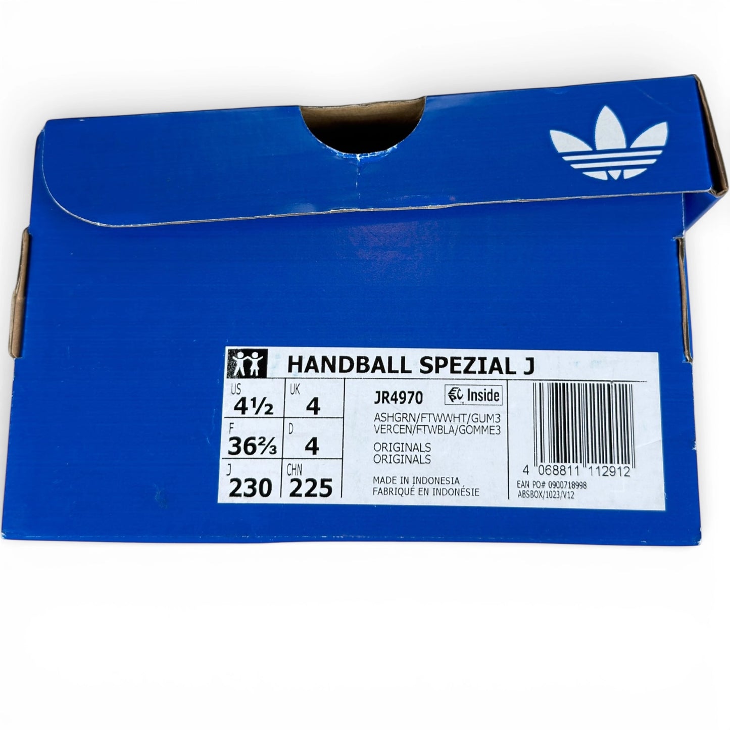 adidas Handball Spezial Ash Green / White / Gum (Junior’s) JR4970 – EU 36 2/3, brand new with original box