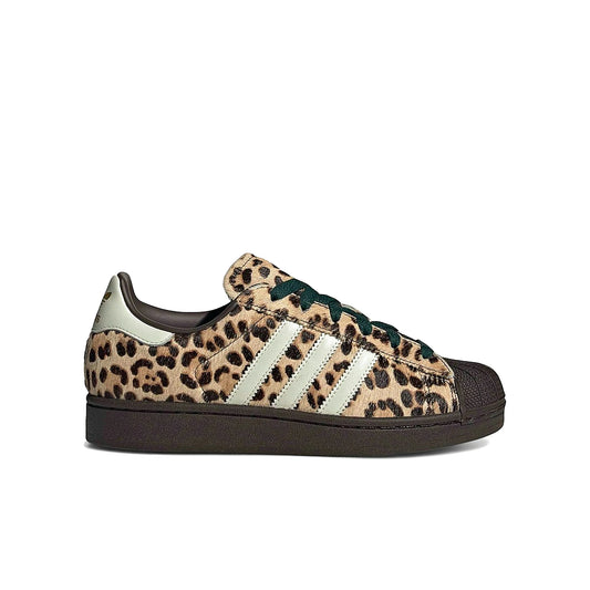 adidas Superstar II Leopard Dark Brown/Ivory leather sneakers