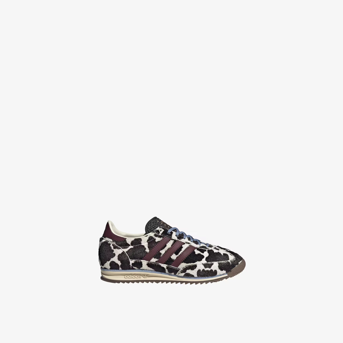 adidas originals sneakers sl 72 og in maroon, warm vanilla and gum leather