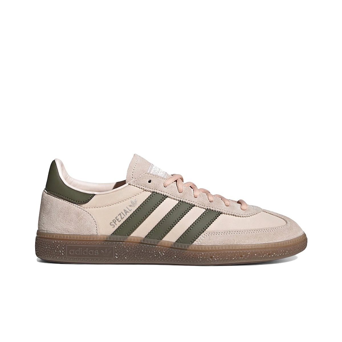 adidas Handball Spezial in Wonder Quartz, Olive Strata and gum suede