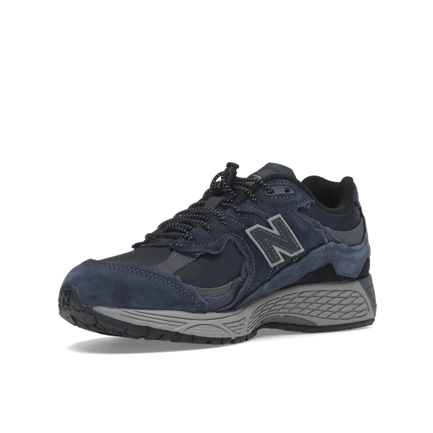 New Balance 2002R Protection Pack sneakers, front view, model M2002RDO in eclipse with grey and black details.
