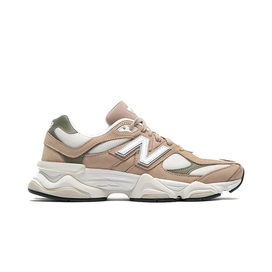 New Balance 9060 Mindful Grey Dark Olivine men's shoes tan and olive leather and suede