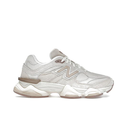 New Balance 9060 men’s shoes in bisque and sea salt mesh and suede