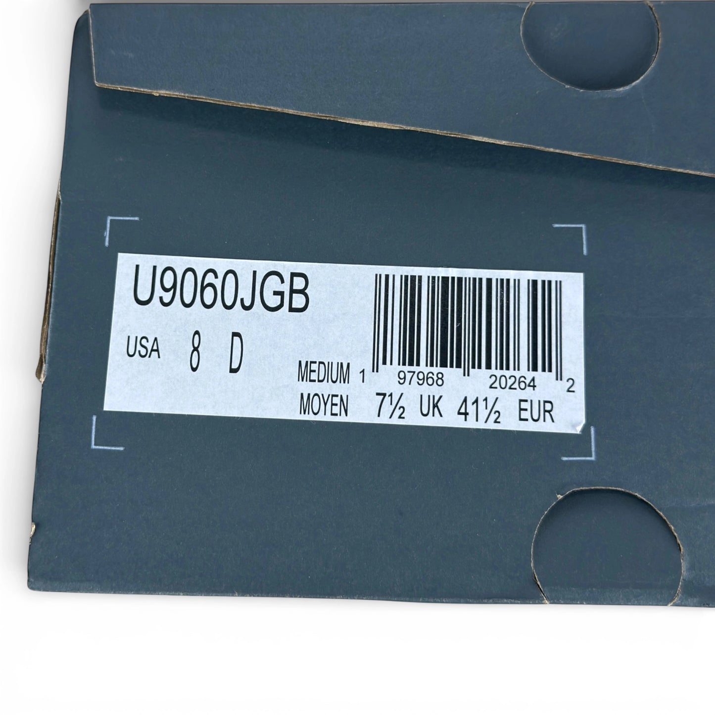 New Balance 9060 Slate Grey U9060JGB – EU 41½, brand new with full original box