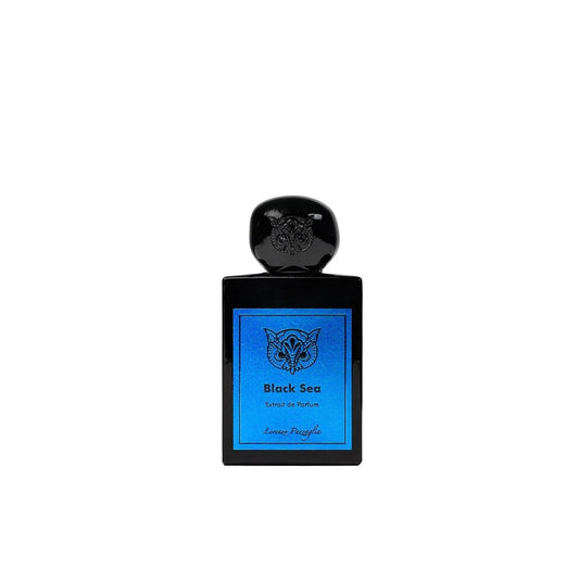 Lorenzo Pazzaglia Black Sea Extrait de Parfum, intense marine oriental fragrance with amber and smoky woods