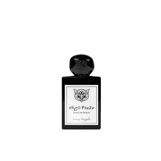 Lorenzo Pazzaglia Esco Pazzo Extrait de Parfum, bold fruity gourmand fragrance with tropical fruits and vanilla