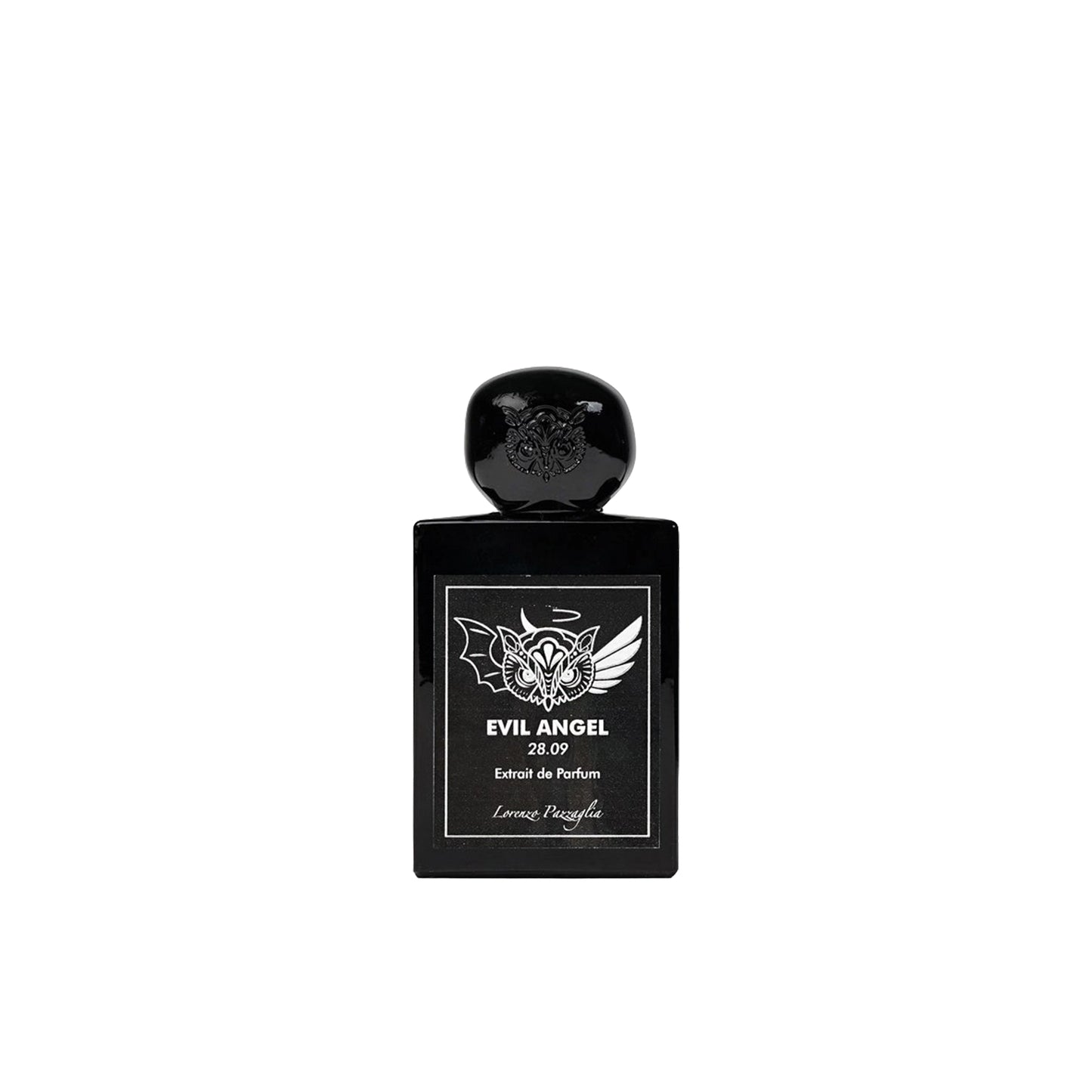 Lorenzo Pazzaglia Evil Angel scent, intense artistic perfume with patchouli, vanilla and amber